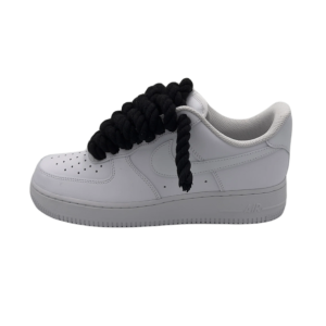 AF1 White Black Rope