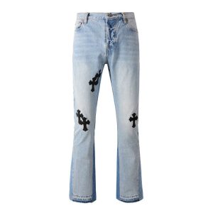 Alternative view of JEANS AMIRI – GRAY CROSSES